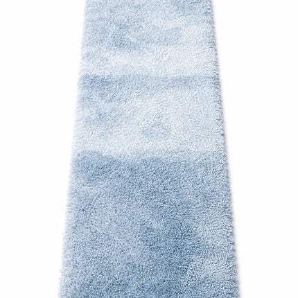 Soft Plush Runner Rug – 22x61 Inch Anti-Slip Hallway & Bathroom Carpet -  Light Blue