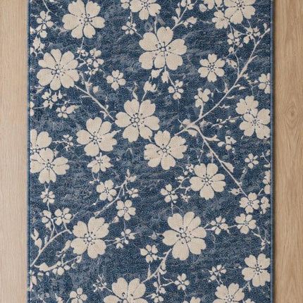 Vintage Cream Bathroom Rug – Foam Plush Cotton Absorbent Bath Mat - 20”x32”