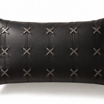 X-Factor Leather Cushion Cover 12x18