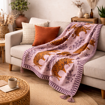 Shera Cotton Throw - Cozy Throw Blankets