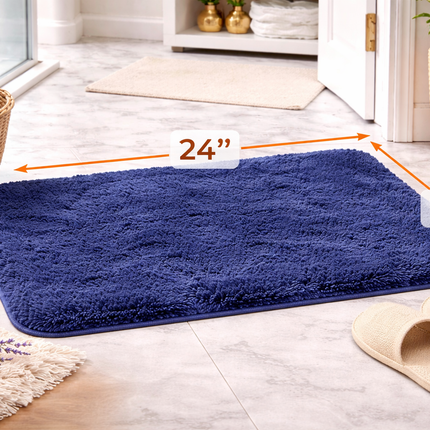 Ocean Plush Mat – Ultra Soft Non-Slip 16" x 24" Bathroom Rug