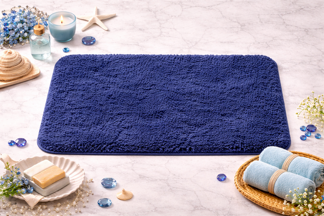 Ocean Plush Mat – Ultra Soft Non-Slip 16" x 24" Bathroom Rug