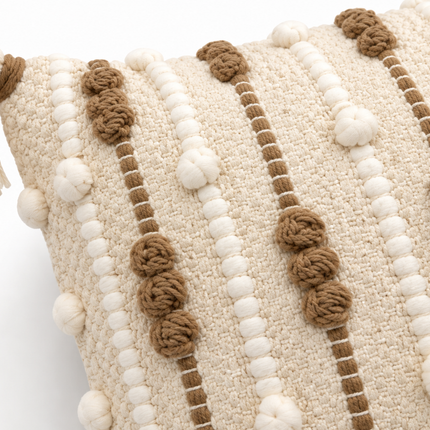 Boho Bliss Tassel Cushion Cover 12x18 inch