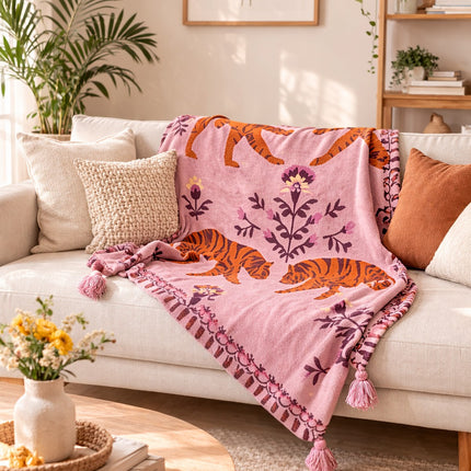Shera Cotton Throw - Cozy Throw Blankets