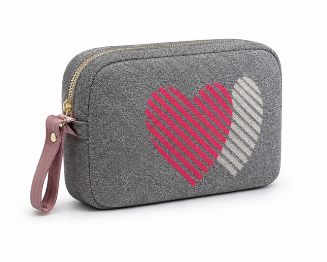 Cross Hearts Organic Cotton Travel Blanket and Eye Mask Set