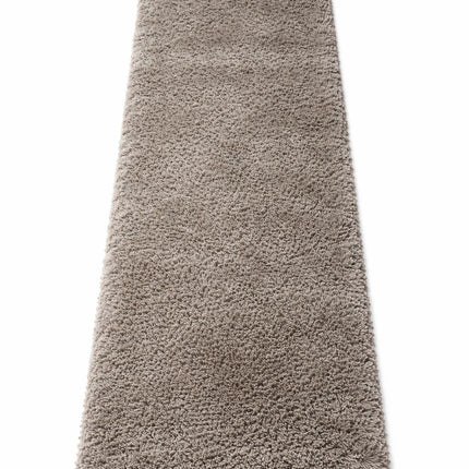 Soft Plush Runner Rug – 22x61 Inch Anti-Slip Hallway & Bathroom Carpet -  Brown