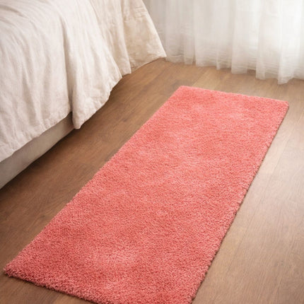 Soft Plush Runner Rug – 22x61 Inch Anti-Slip Hallway & Bathroom Carpet - Pink