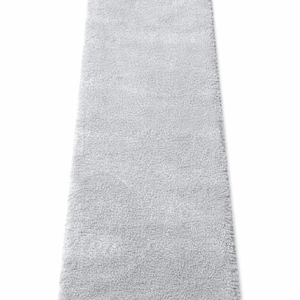 Soft Plush Runner Rug – 22x61 Inch Anti-Slip Hallway & Bathroom Carpet -  Grey