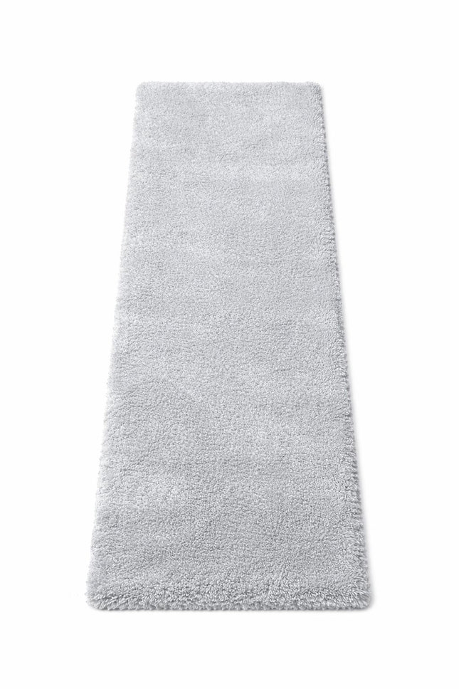 Soft Plush Runner Rug – 22x61 Inch Anti-Slip Hallway & Bathroom Carpet -  Grey