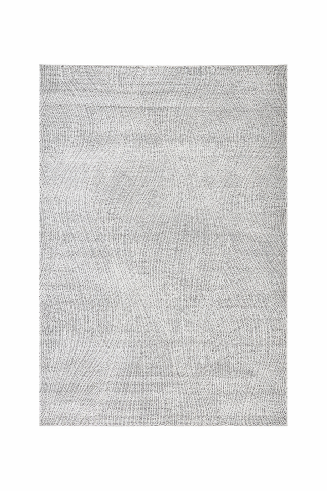 Victoria |  Wavy Medallion Area Rug – Modern Carpet - 7x5ft